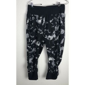 Zella Black White Joggers Leggings Windsuit Pants Sz Small Workout